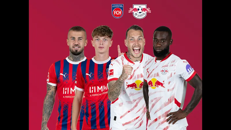 Cầu thủ RB Leipzig phối hợp tấn công tinh tế trước Heidenheim